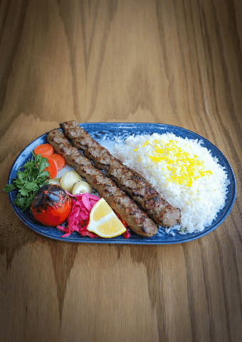 چلو کباب کوبیده